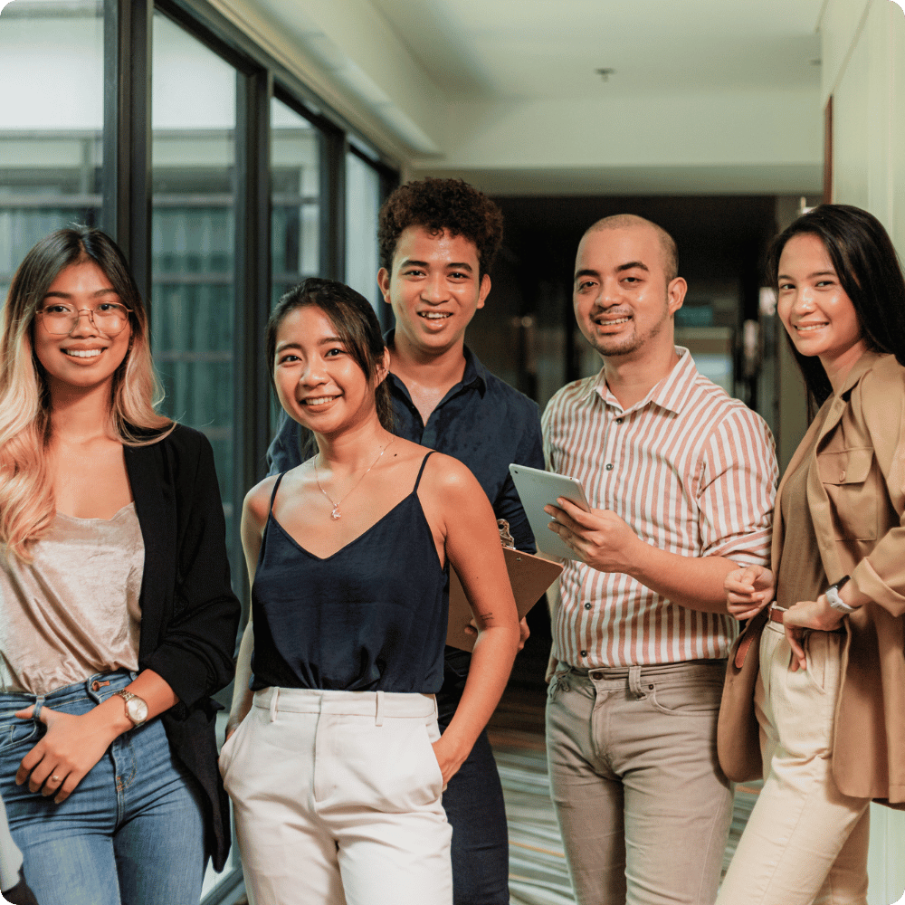 group of people in the office